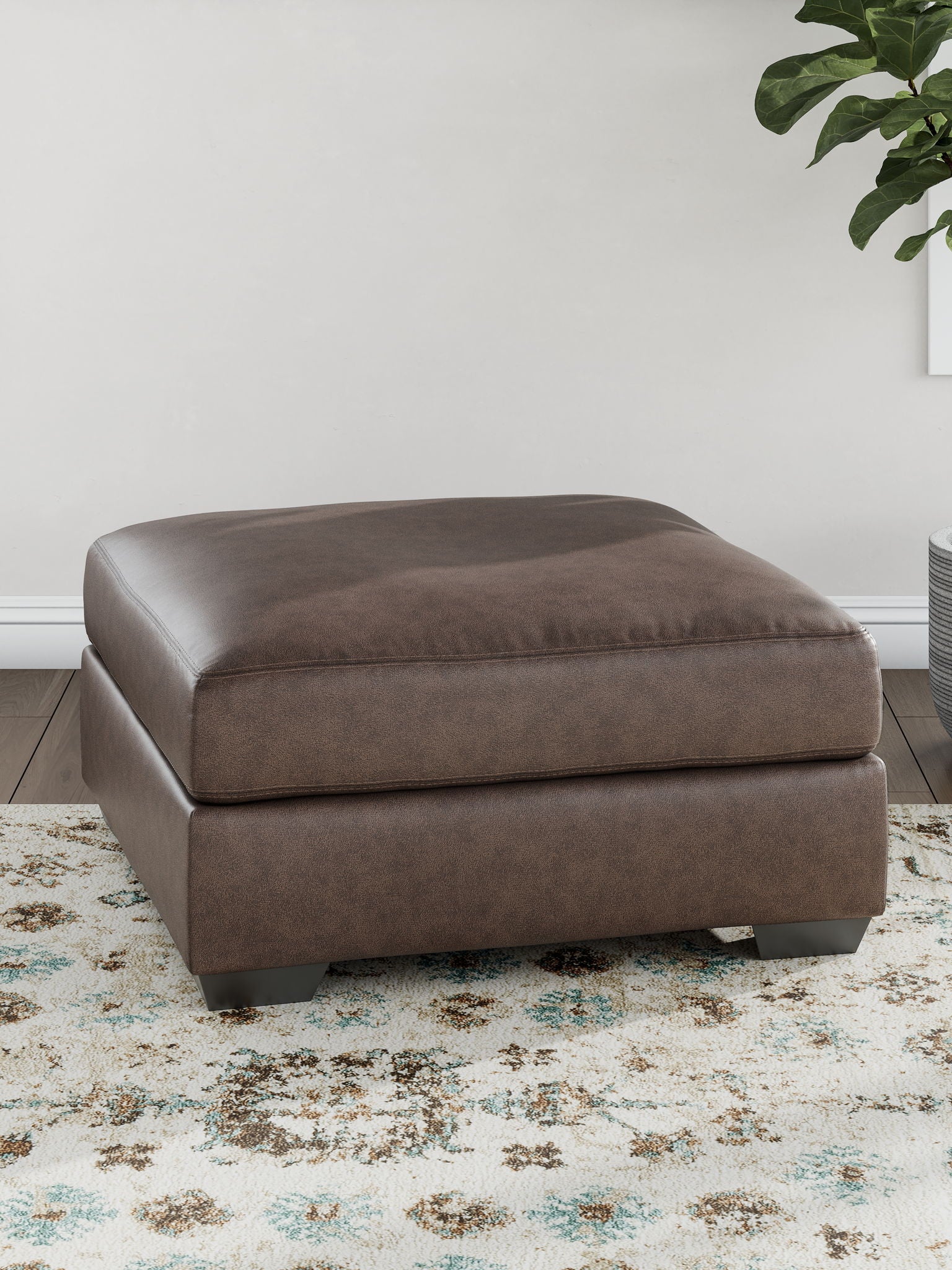 WillowBend - Oversized Accent Ottoman - Umber