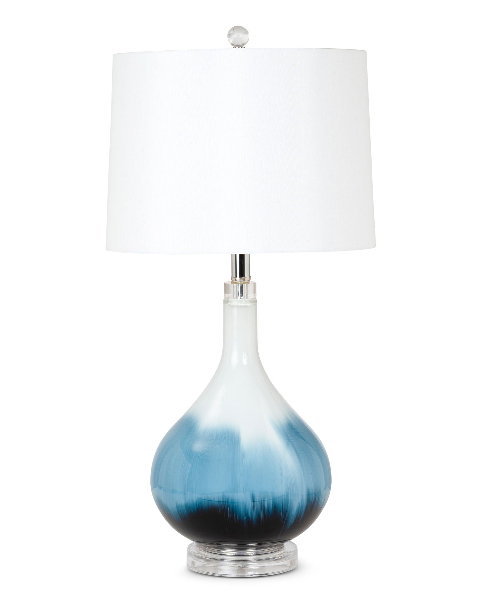 Ombre - Glass Table Lamp (Set of 2) - Blue Tone / White