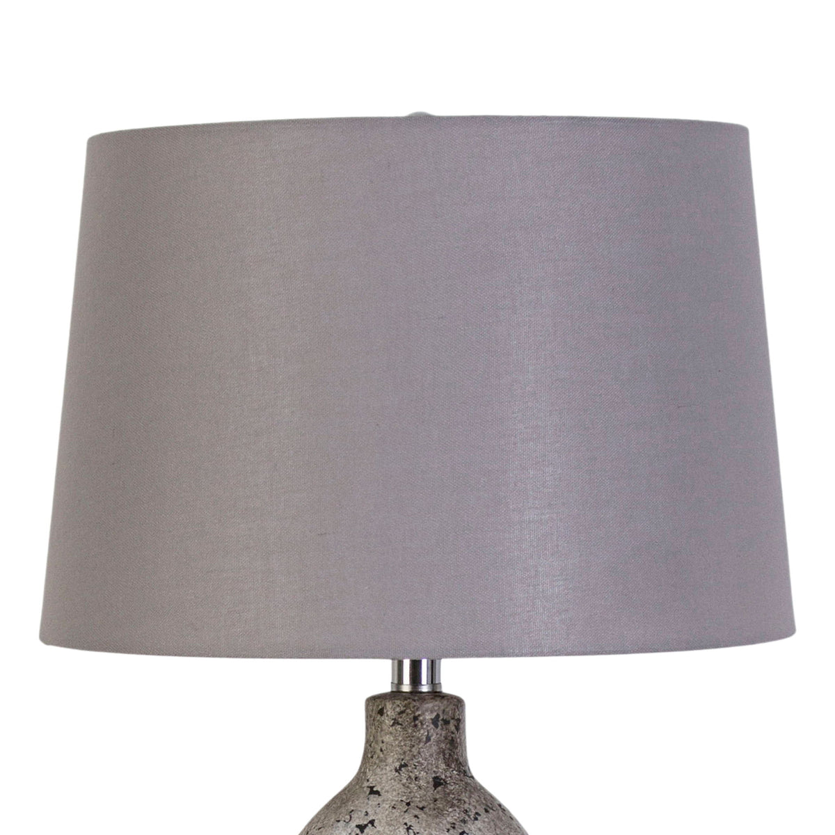 "Stonehaven Elegance" Ceramic Table Lamp (Set of 2) - Natural Stone