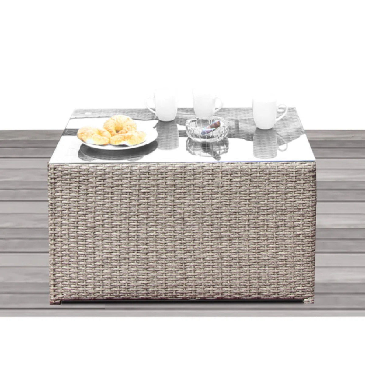 Patio 12 Piece Outdoor Seating Group With Cushions - Gray Mix
