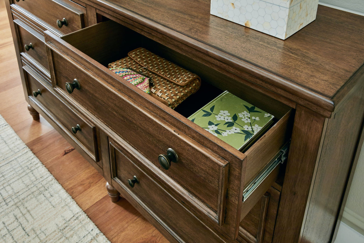 Sturlayne - Dresser And Mirror - Brown