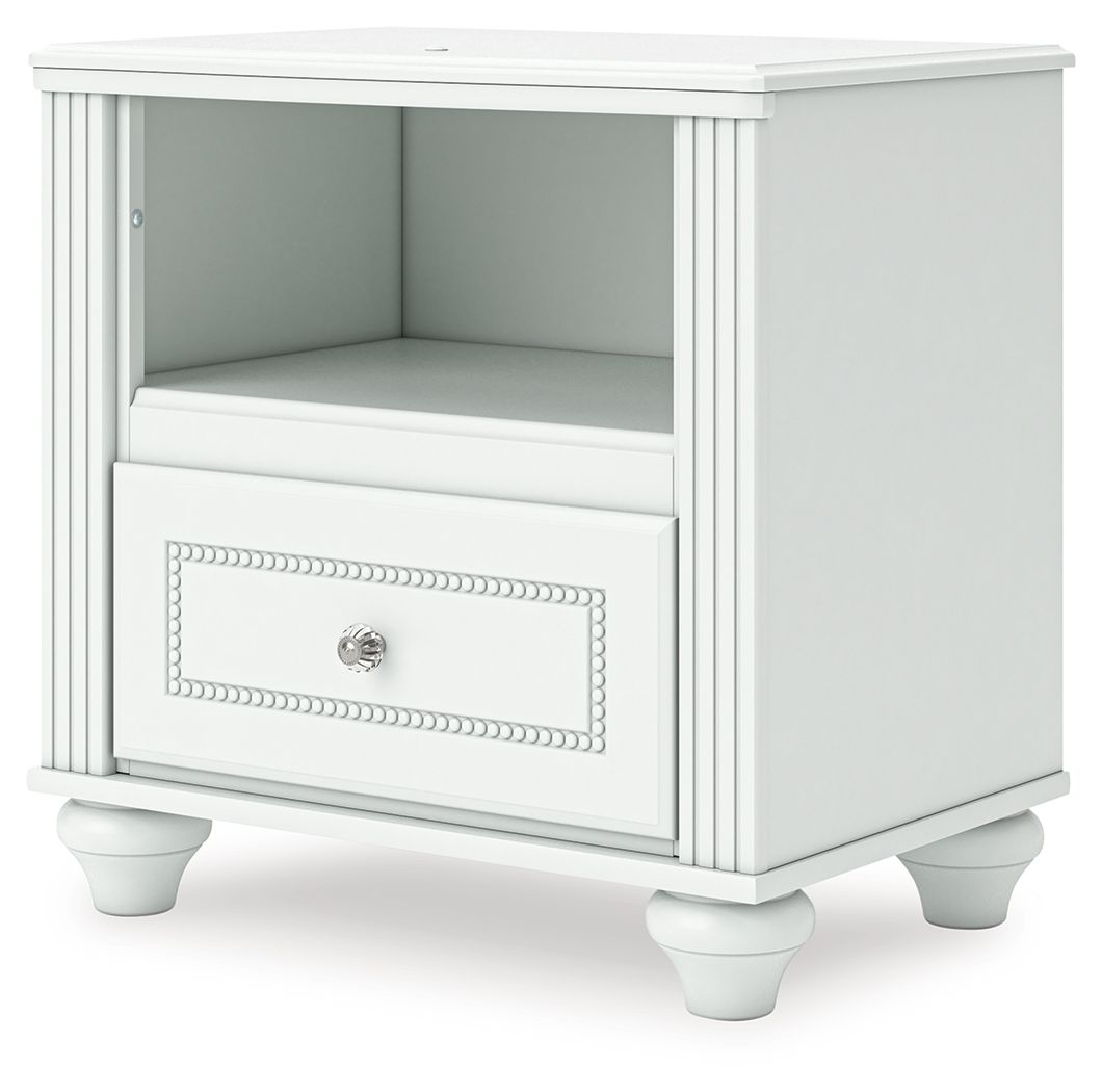 Kozlani - One Drawer Night Stand - White