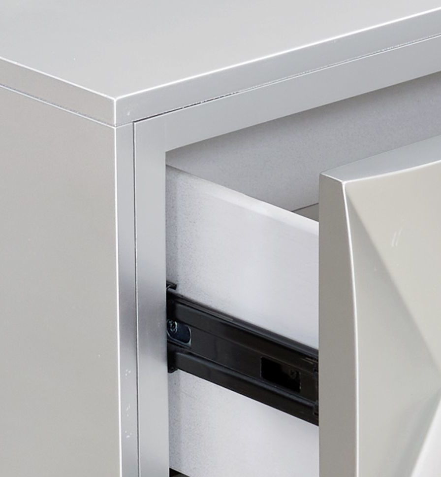 Anson - Console Cabinet - Champagne / Silver