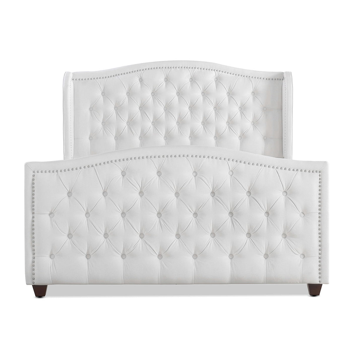 Marcella - Upholstered Shelter Headboard Bed