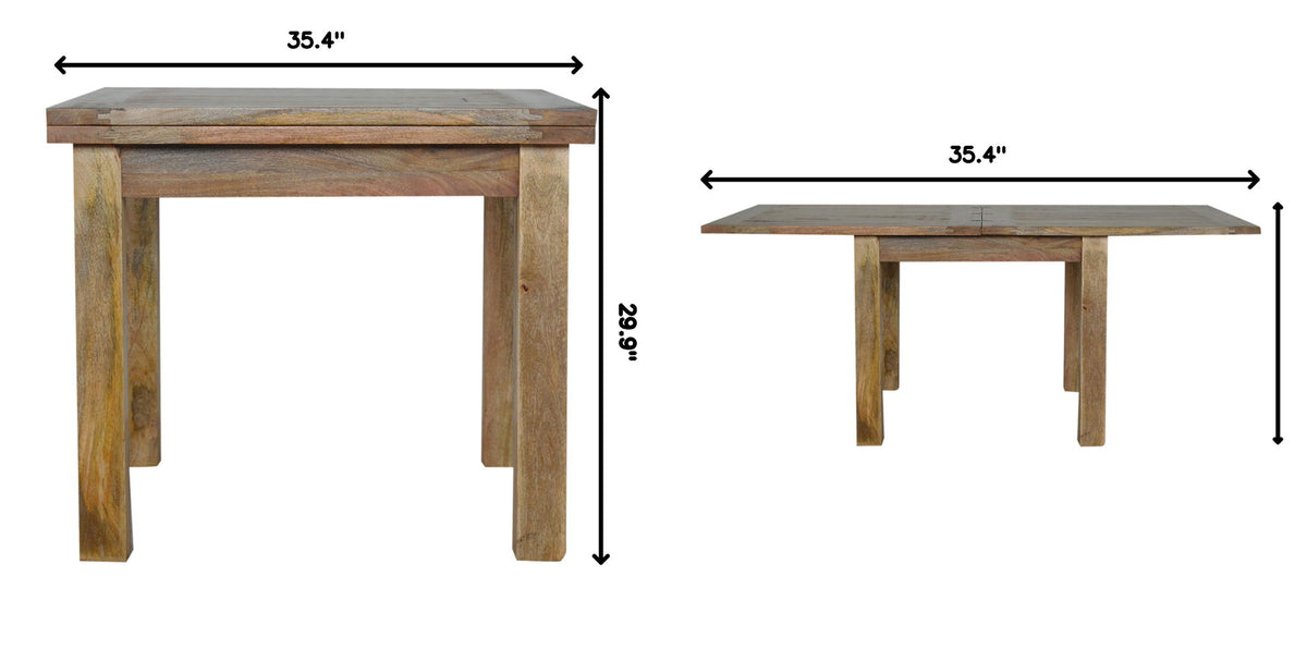Extendable Butterfly Dining Table - Oak