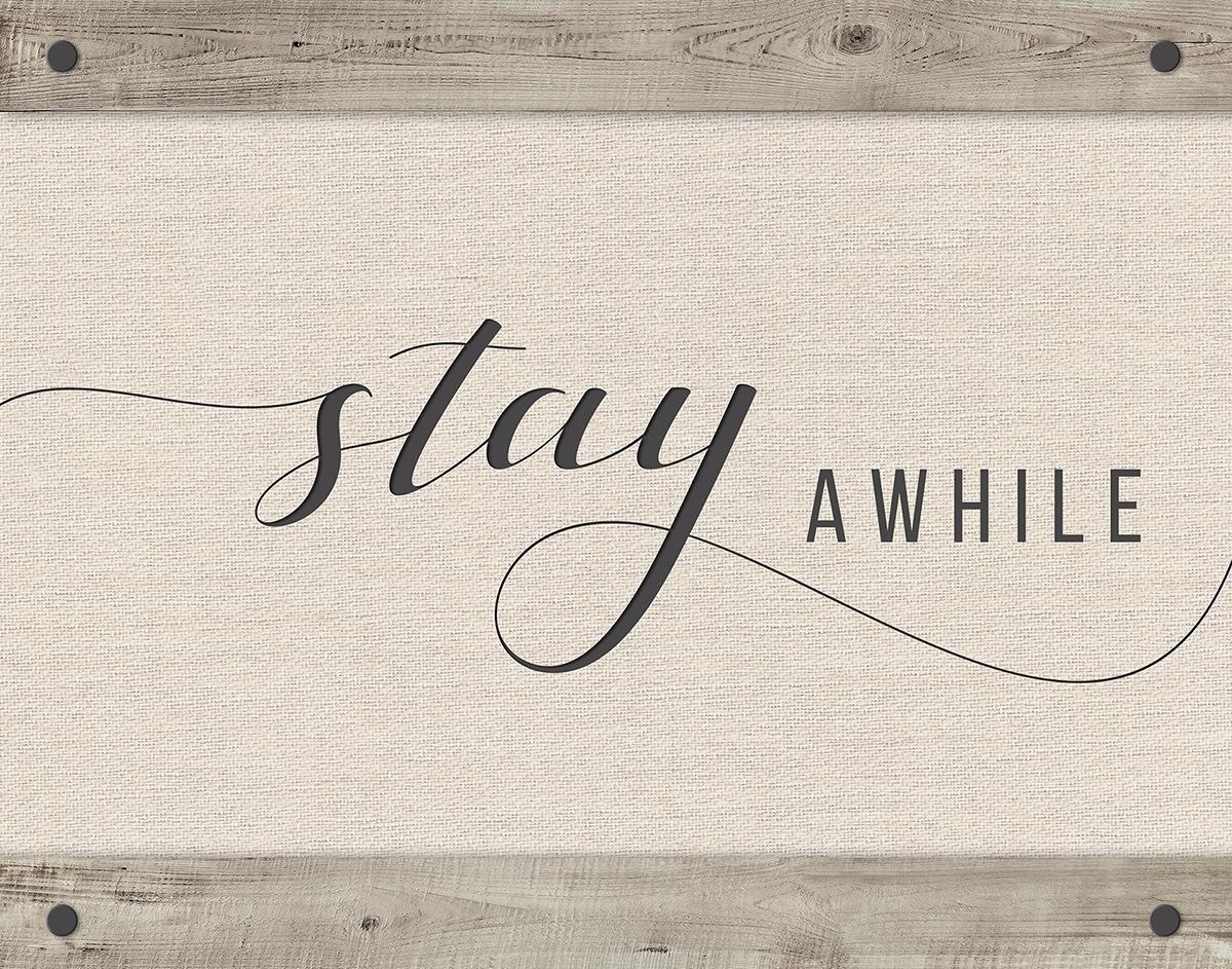 Stay Awhile By Amanda Murray - Silver