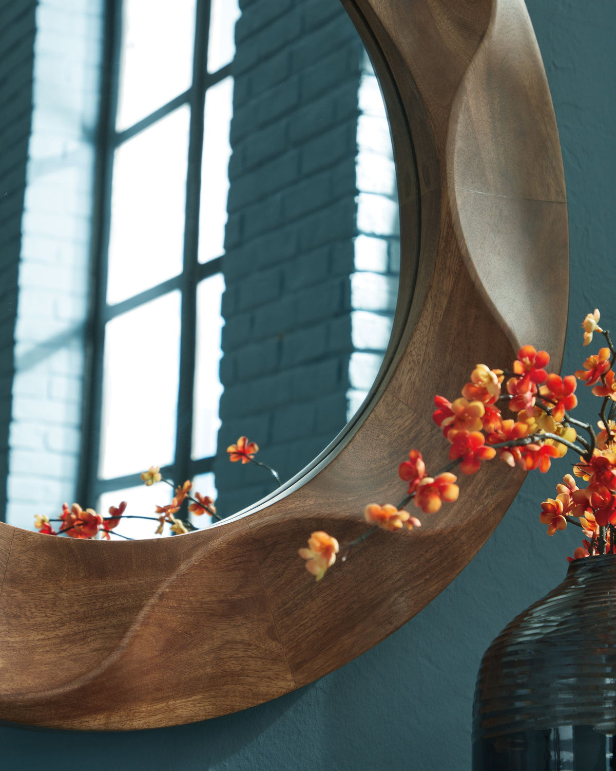 Aajon - Accent Mirror - Brown
