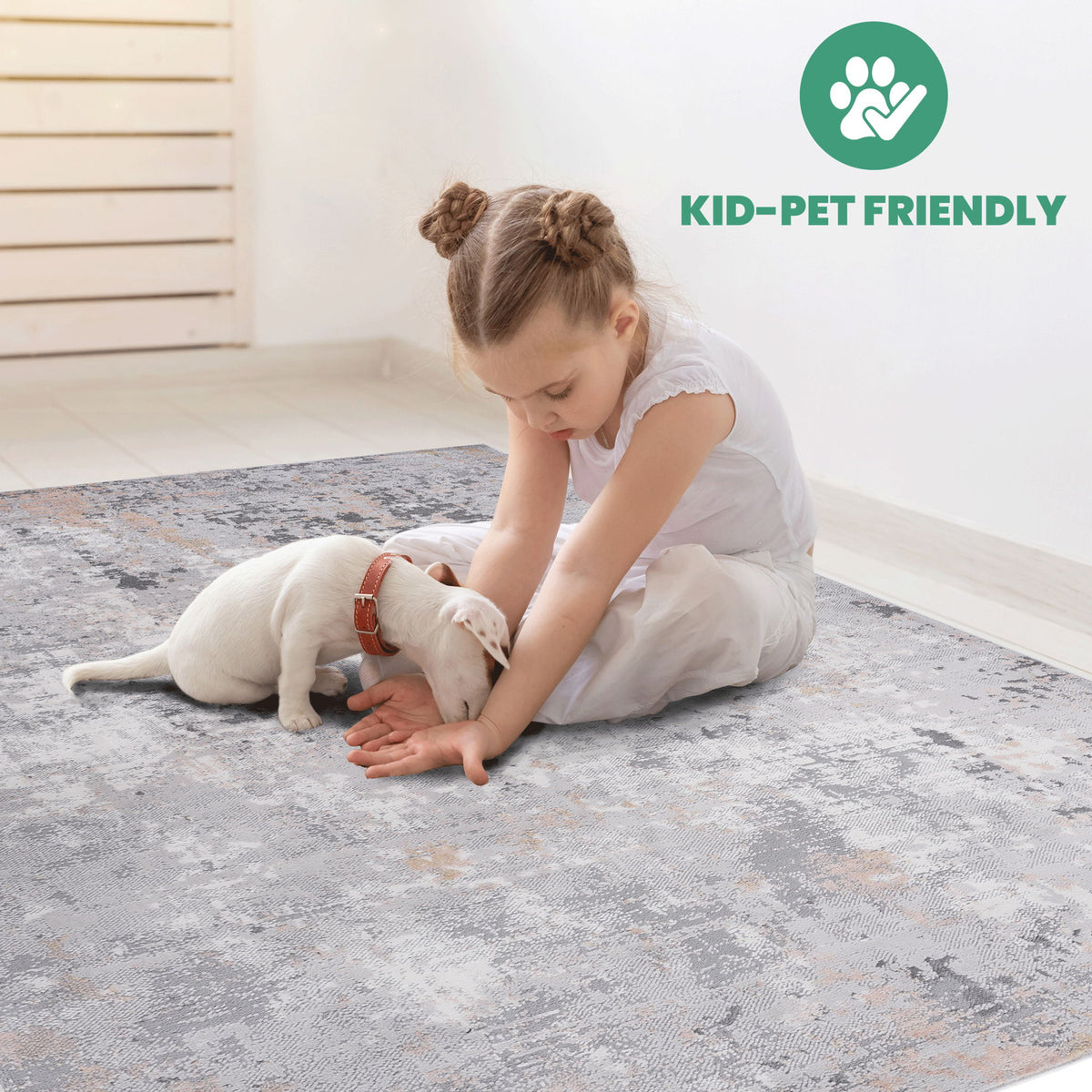 Marfi - 6' X 9' Abstract Area Rug - Gray Multi