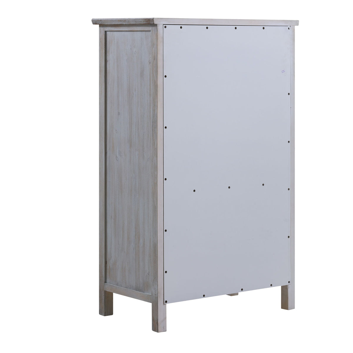 Geneva - 5 Drawer Chest - Distressed White