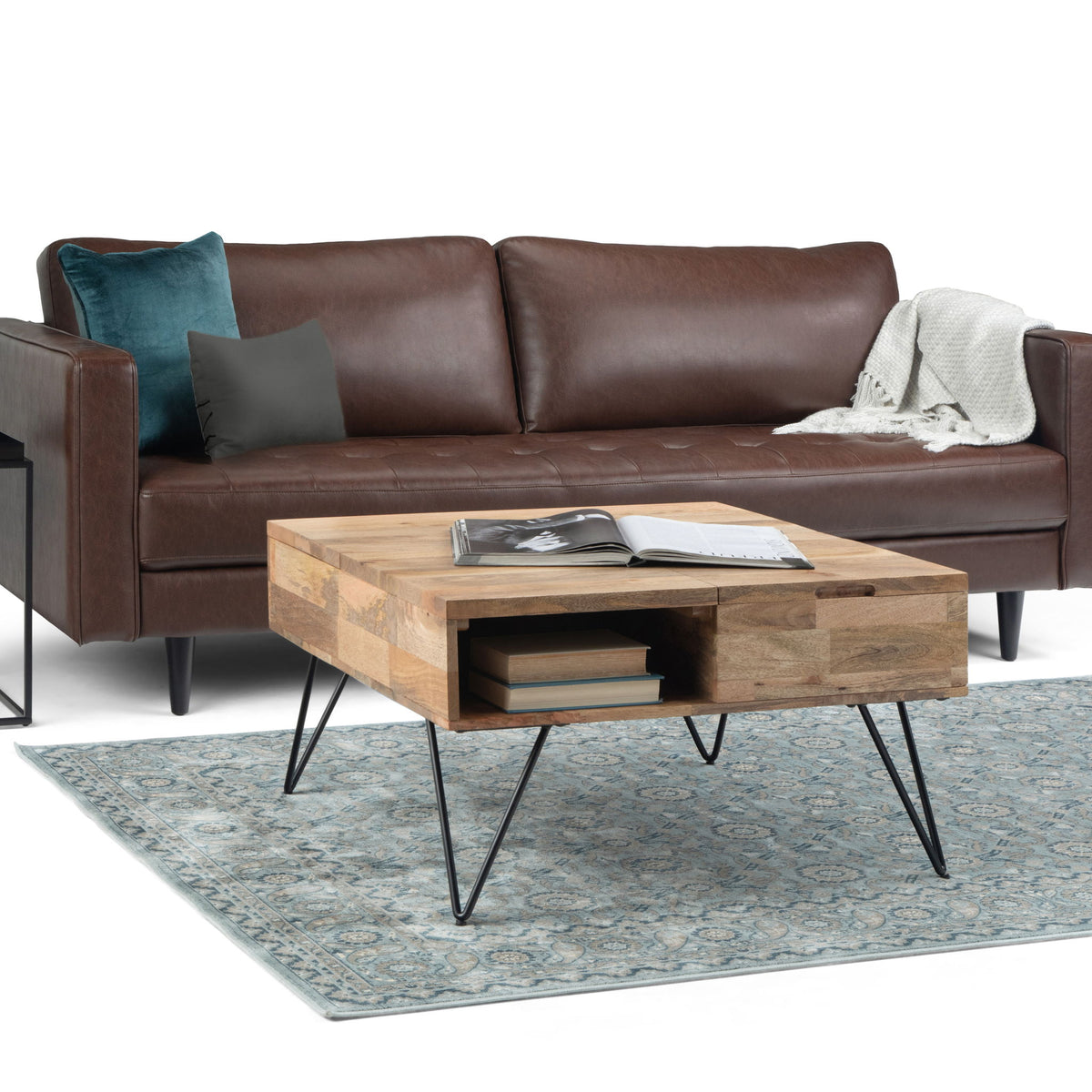 Hunter - Lift Top Square Coffee Table - Natural