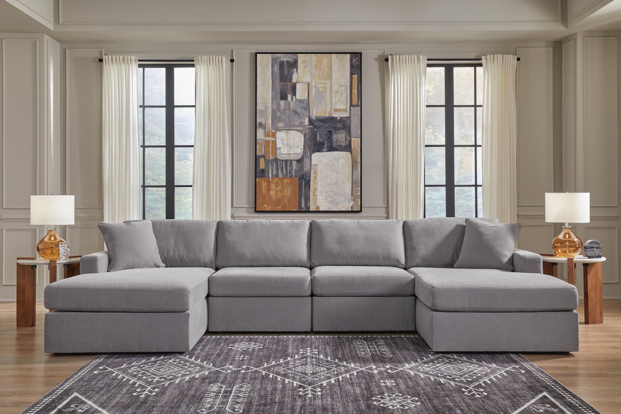Modmax - U-Shaped Sectional - Granite