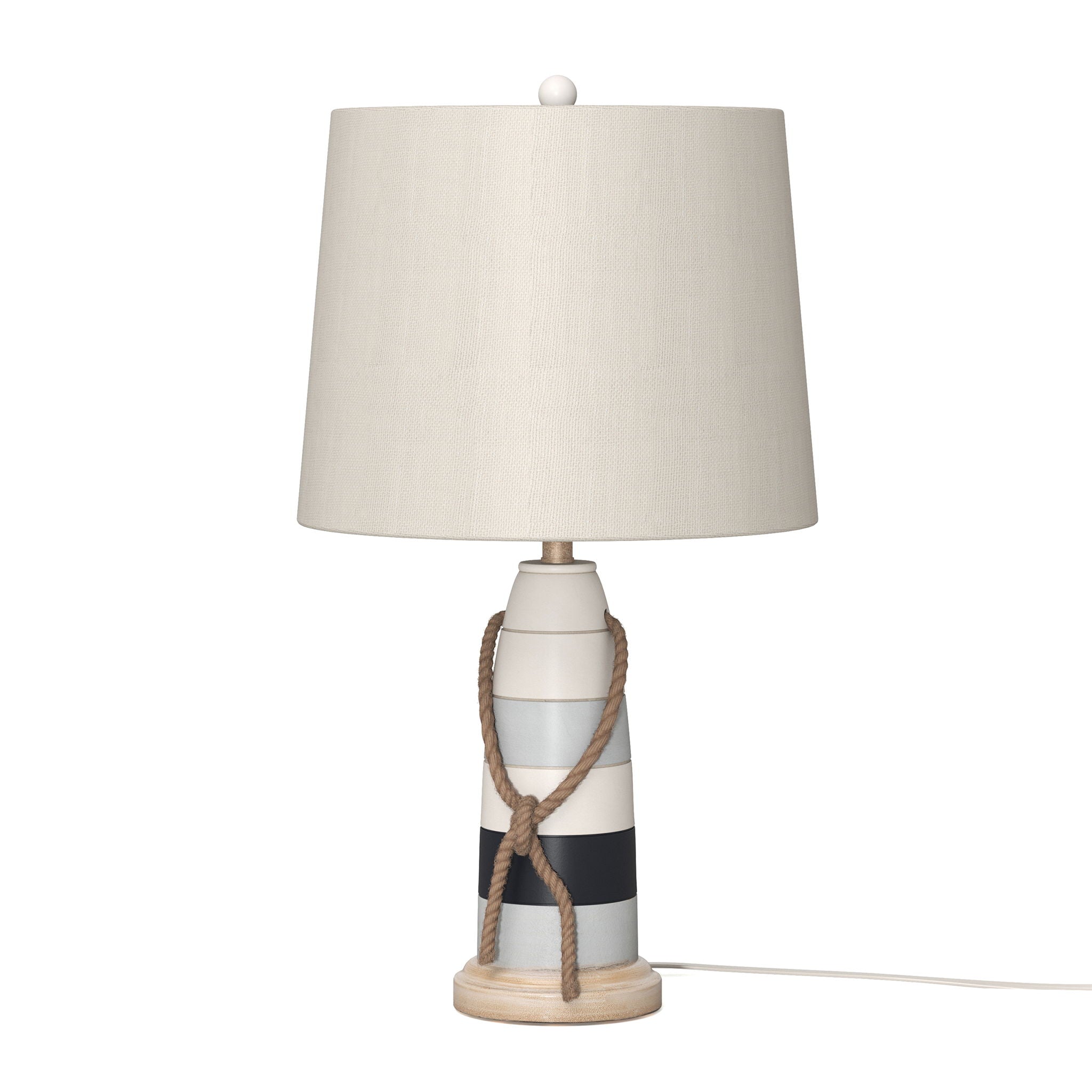 Buoy - Poly Coastal Table Lamp (Set of 2) - Blue / Navy / White