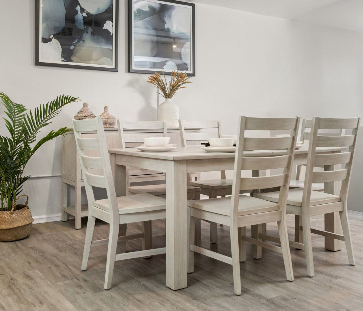 Geneva - Side Chair (Set of 2) - Distressed White