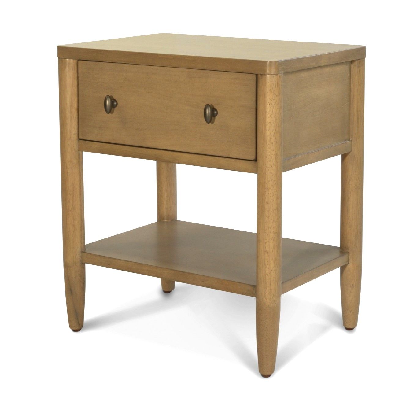 Chatham - 1 Drawer Nightstand With USB-A And USB-C Port - Warm Maple