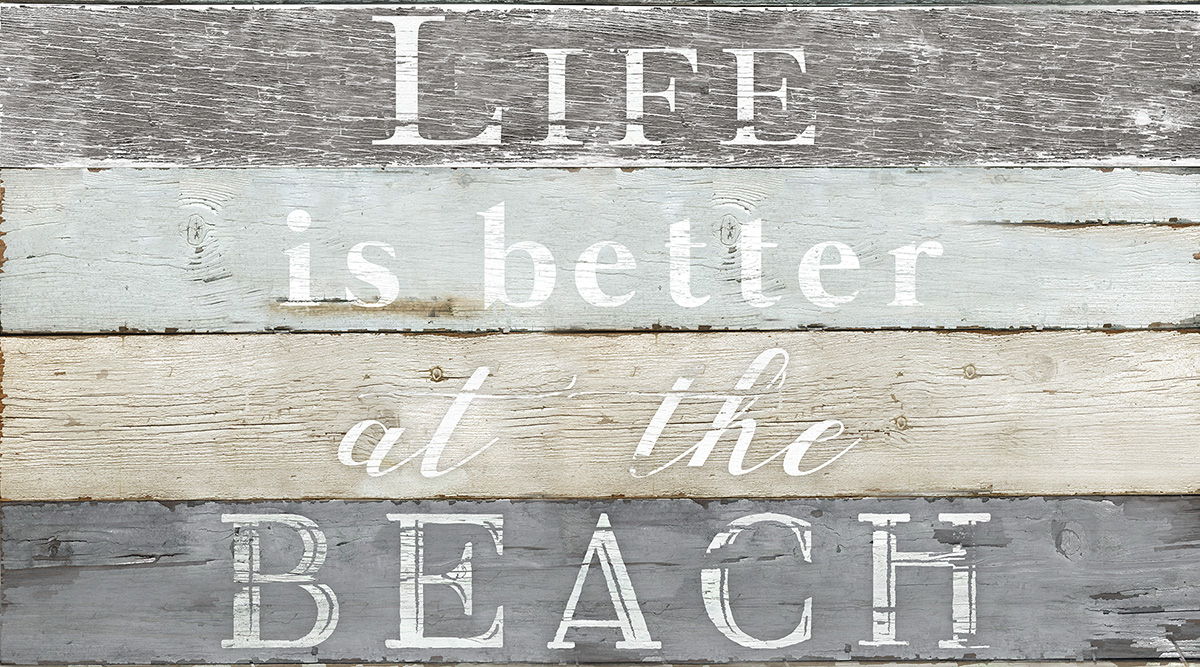 Framed Small - Life Better Beach By Kelly Donovan - Silver