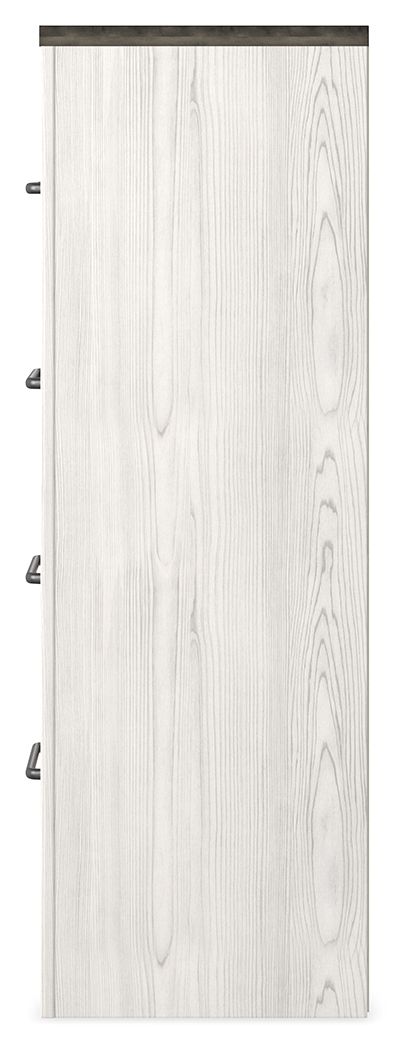 Gerridan - Four Drawer Chest - White / Gray