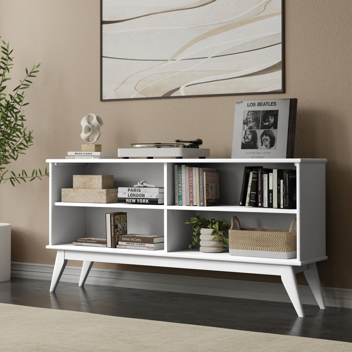 Draper - Handcrafted Low Bookcase