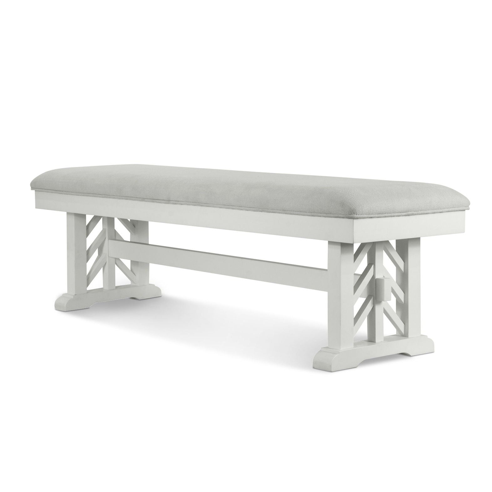 Miramar - Upholstered Bench - Stark White / Sand