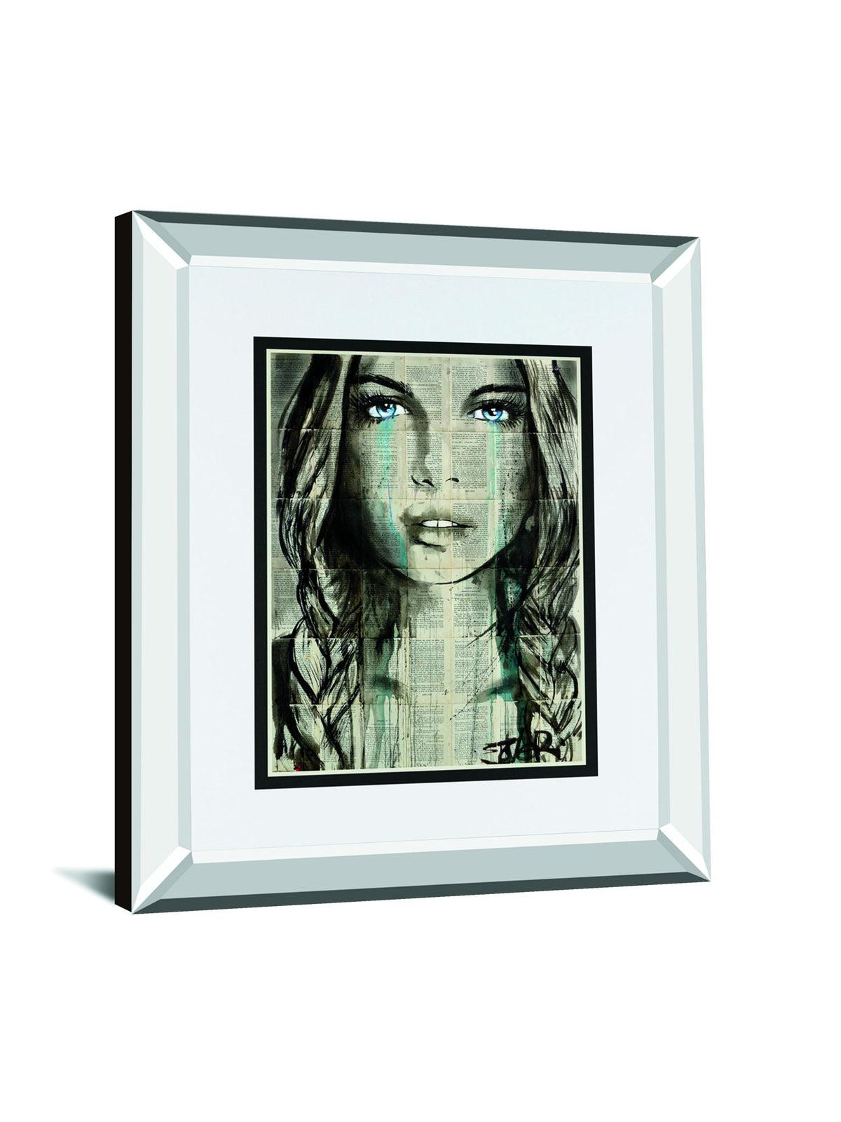 Shore By Loui Jover Mirrored Frame - Dark Gray