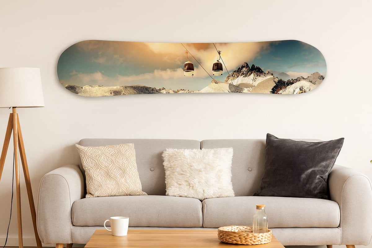 Snowboard - Ski Lift - Blue