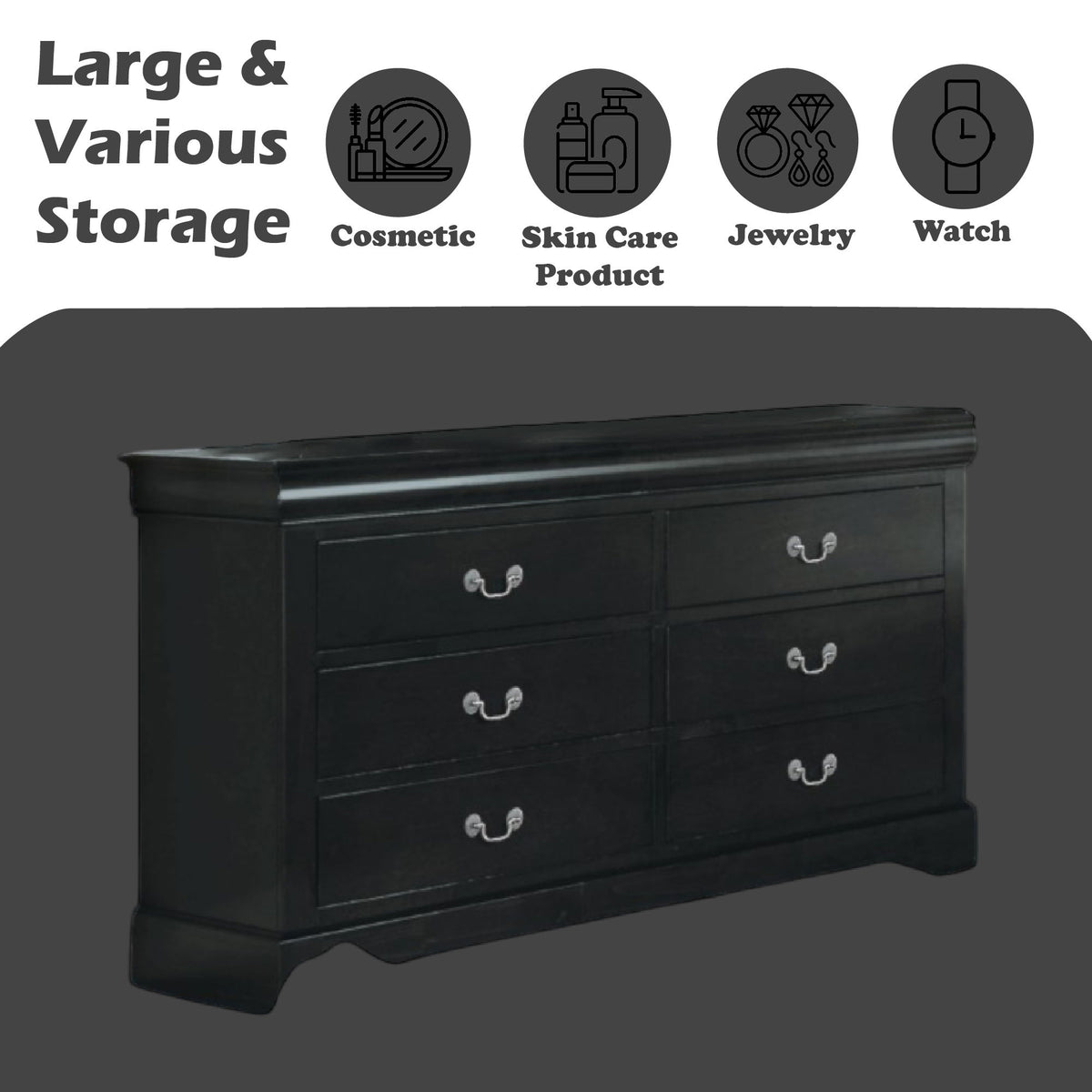 Louis Philippe III - Dresser, Durable Construction