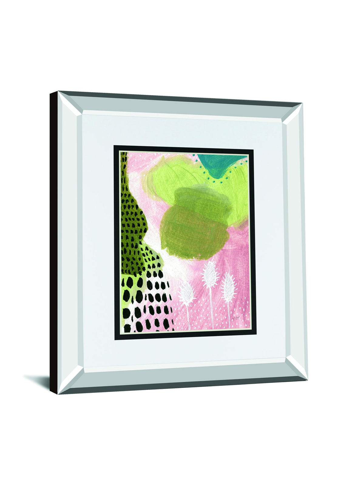 Abundance II By Lynn Mack Mirrored Frame - Pink