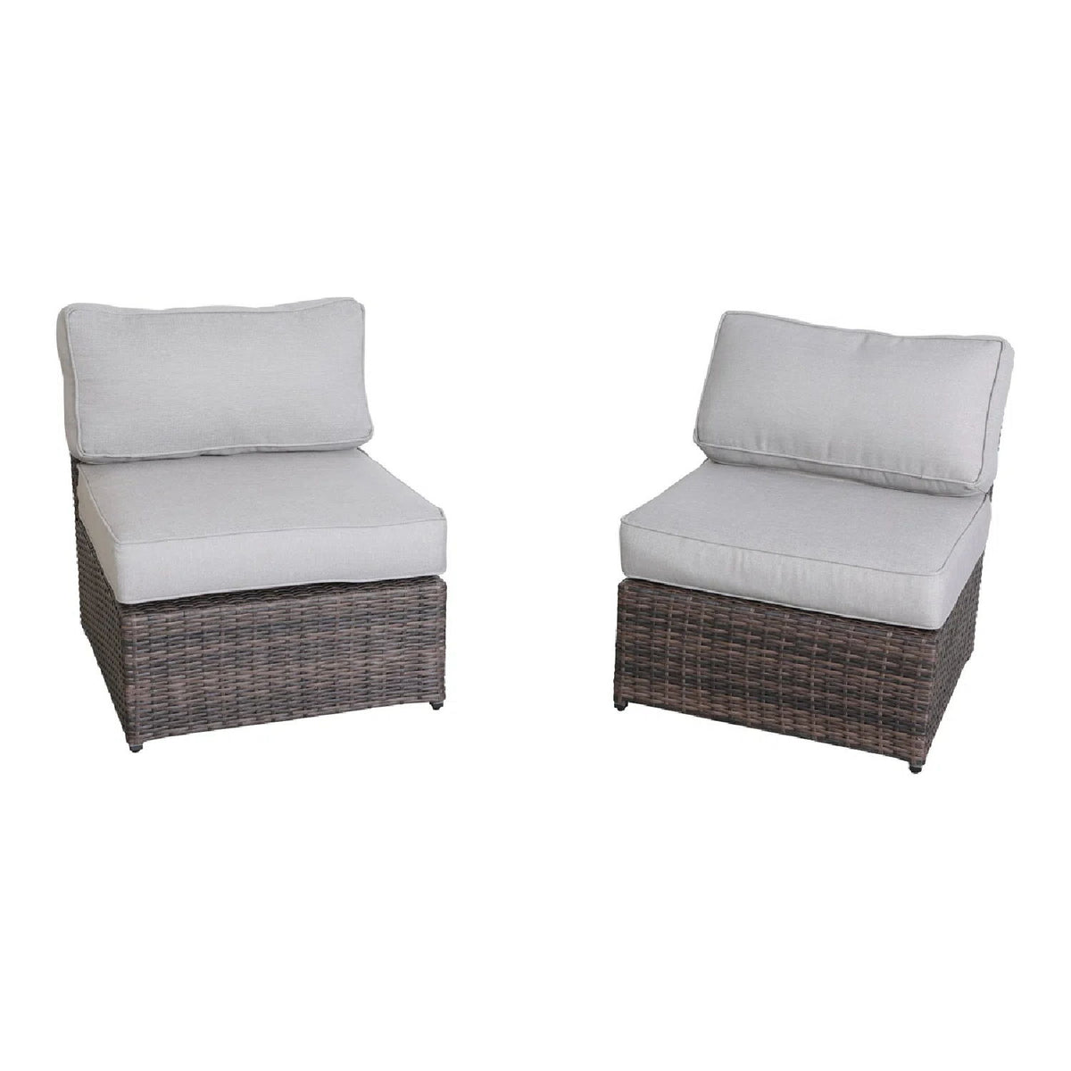 Armless Patio Chair With Cushions