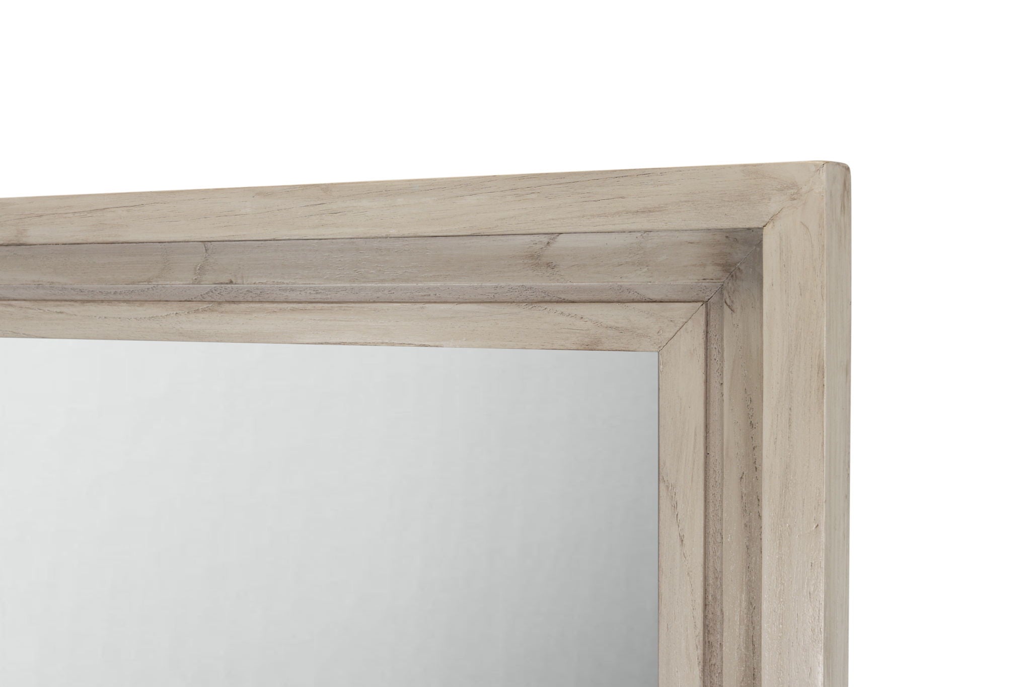 Ocean Isles - Rectangular Dresser Mirror - Aged Ivory
