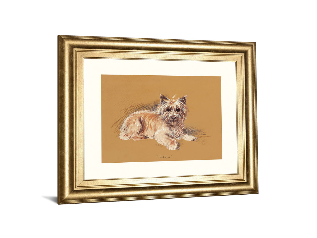 Andrew By Mac - Framed Print Wall Art - Beige