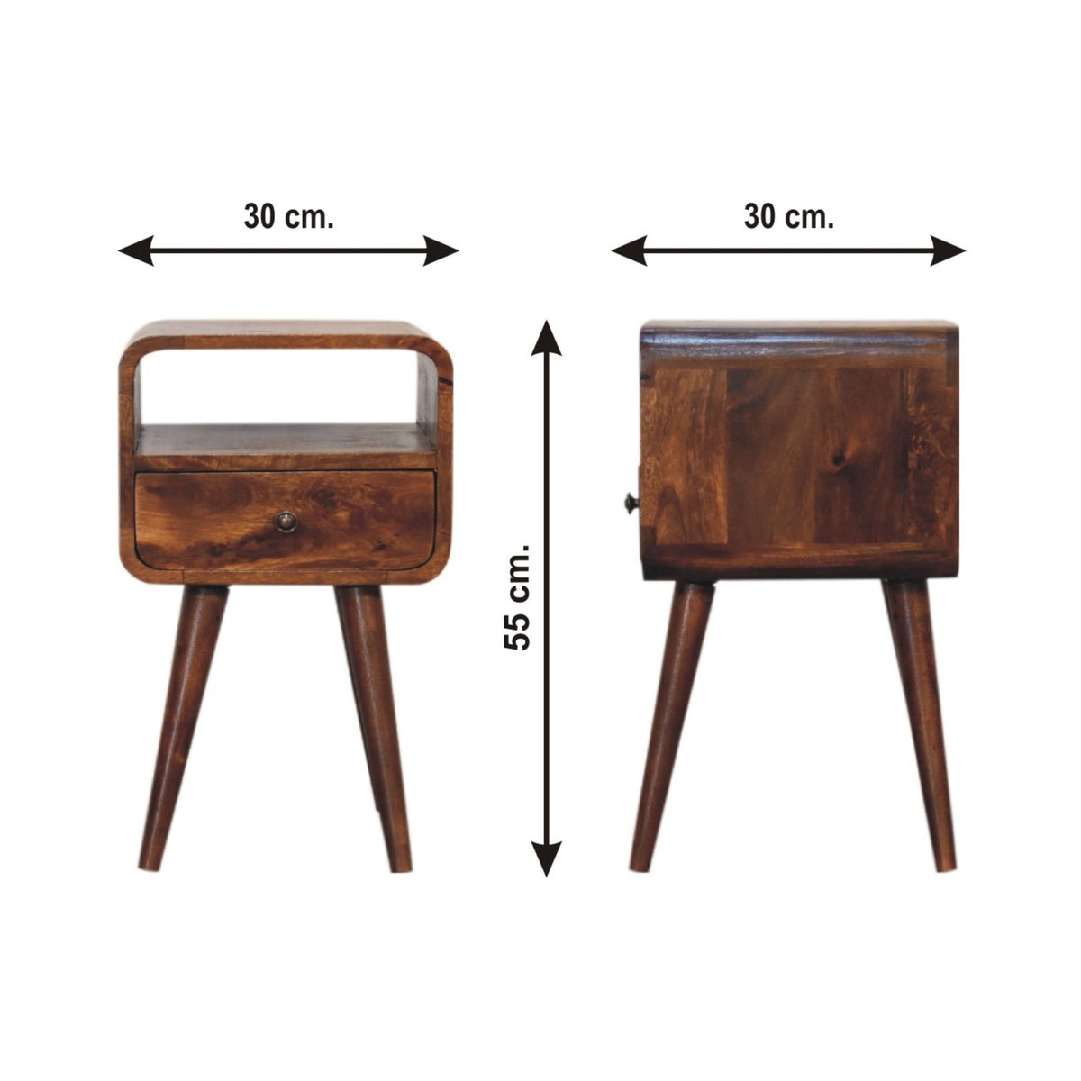 Mini Open Bedside Nightstand