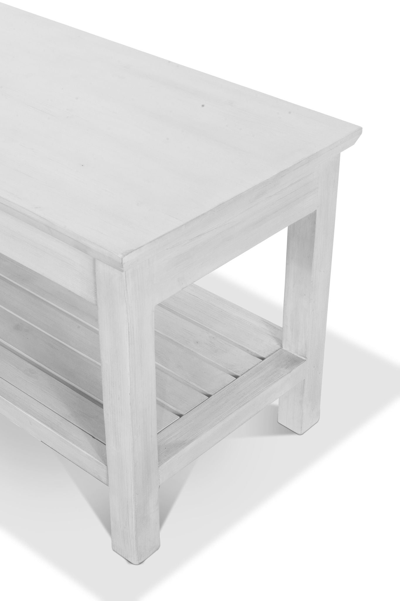 Geneva - Bench - Distressed White