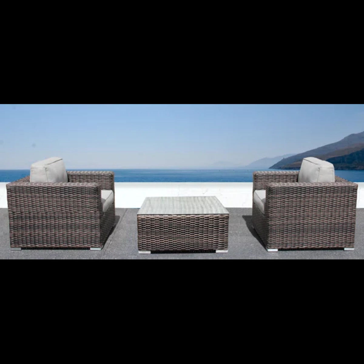 2 Person Seating Set With Cushions