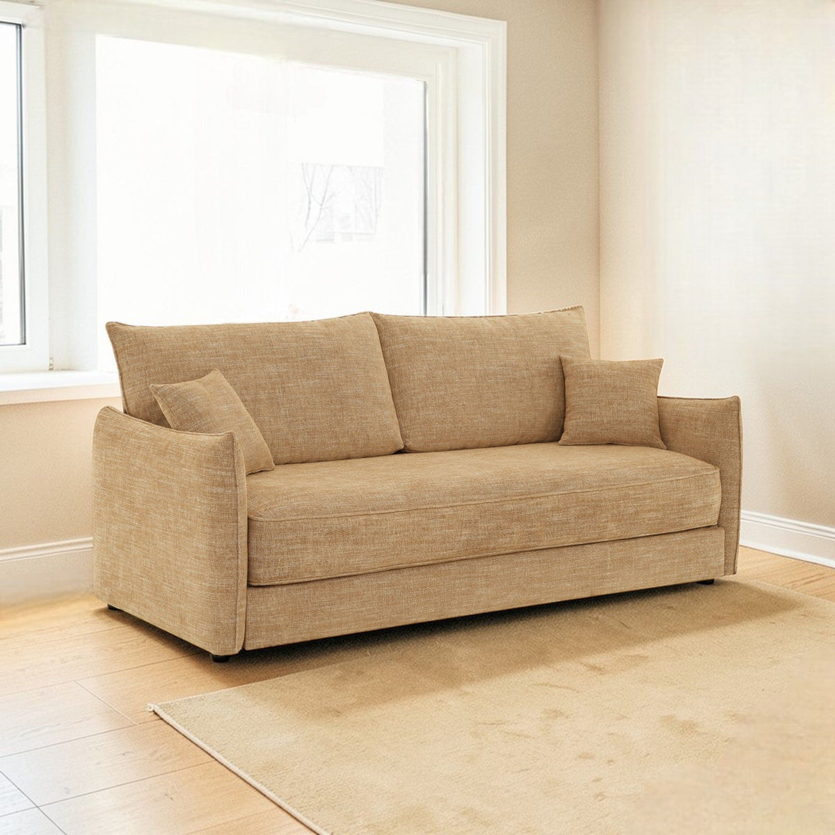 Cadie - Sofa With 2 Pillows - Mocha