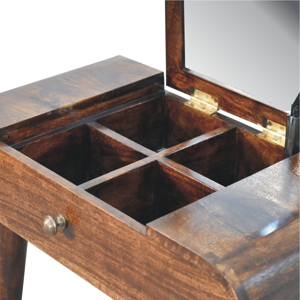 Mini Dressing Table With Foldable Mirror