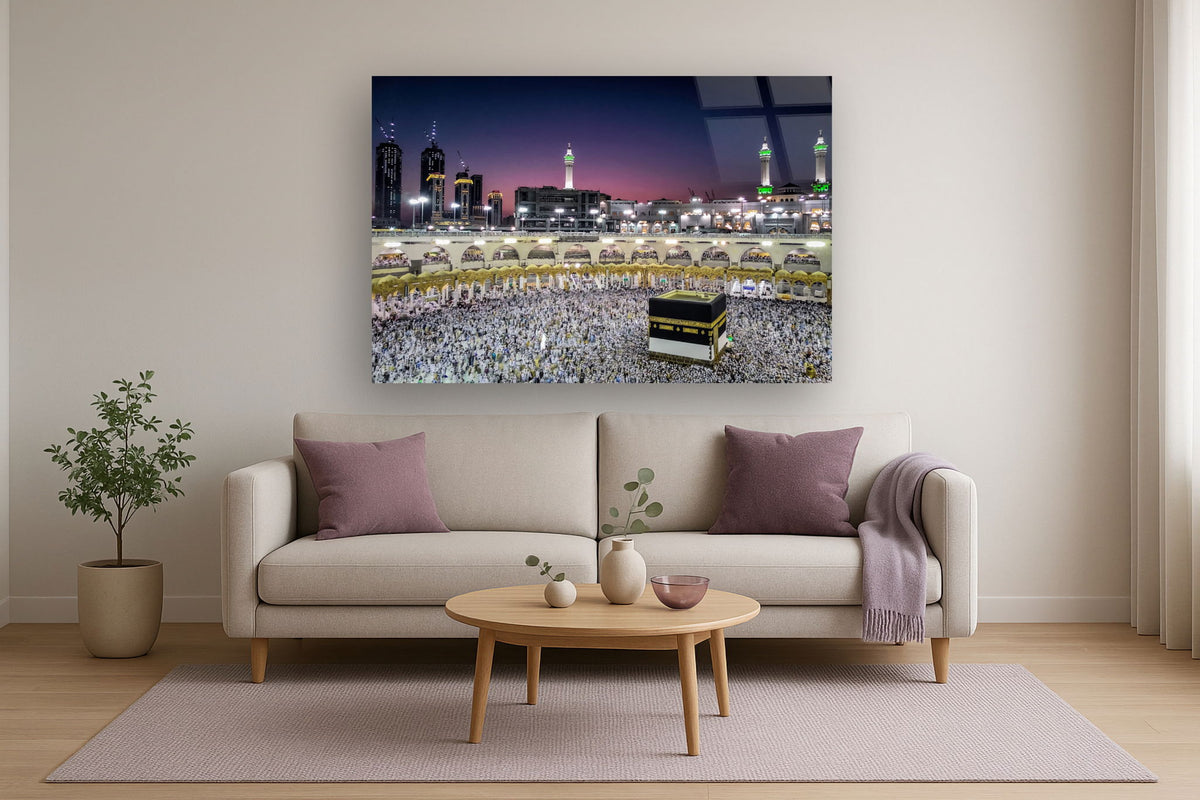 Tempered Glass With Foil - Kaaba - Dark Gray