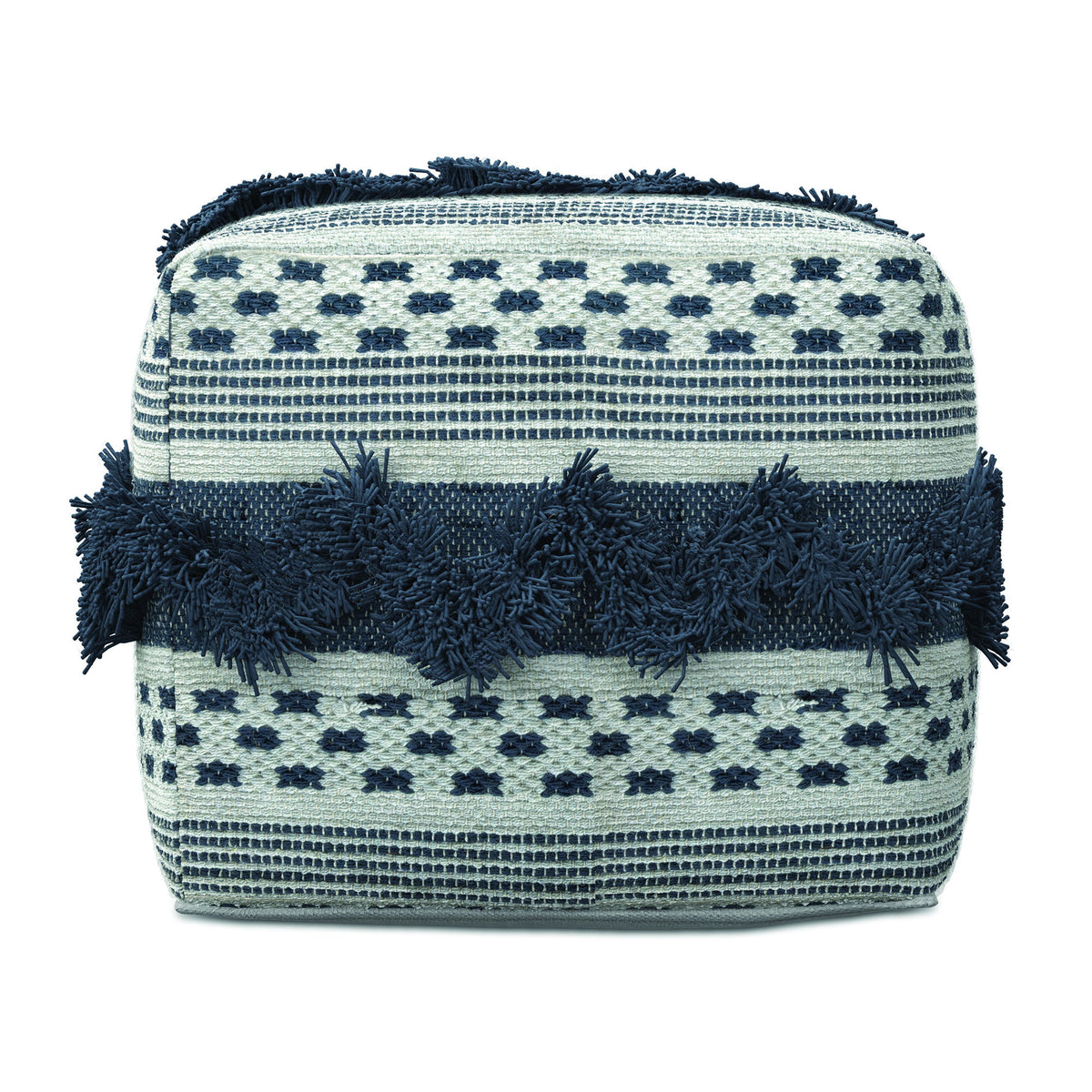Bowden - Square Pouf Ottoman - Gray