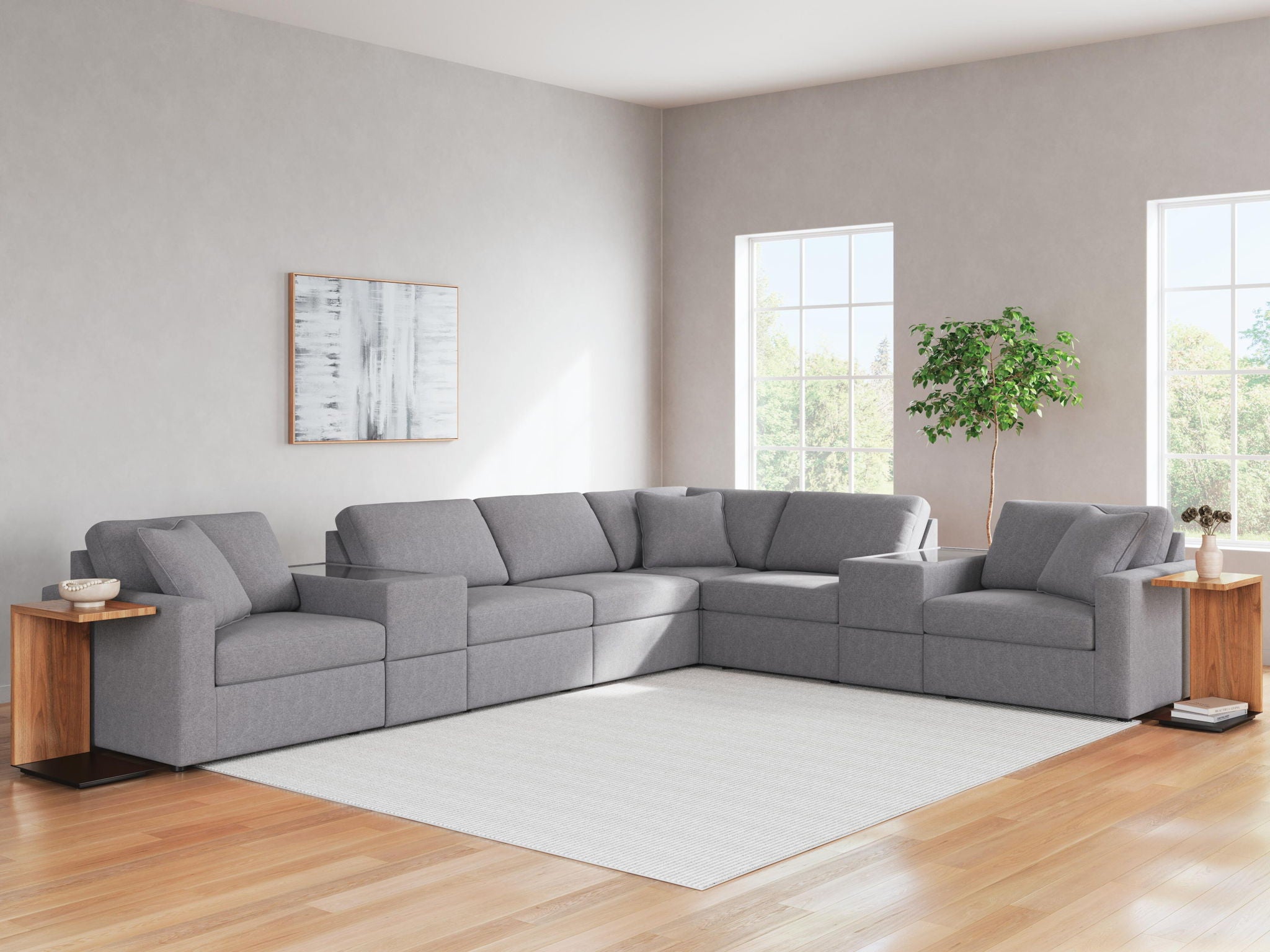 Modmax - L-Shaped Sectional - Granite