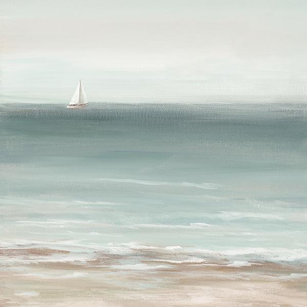 Calm At Sea II By Nan (Framed) - Light Blue