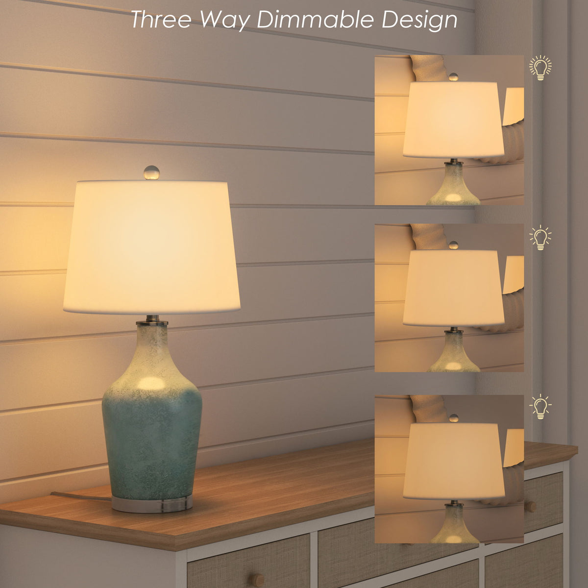 Mist - Glass Table Lamp (Set of 2)