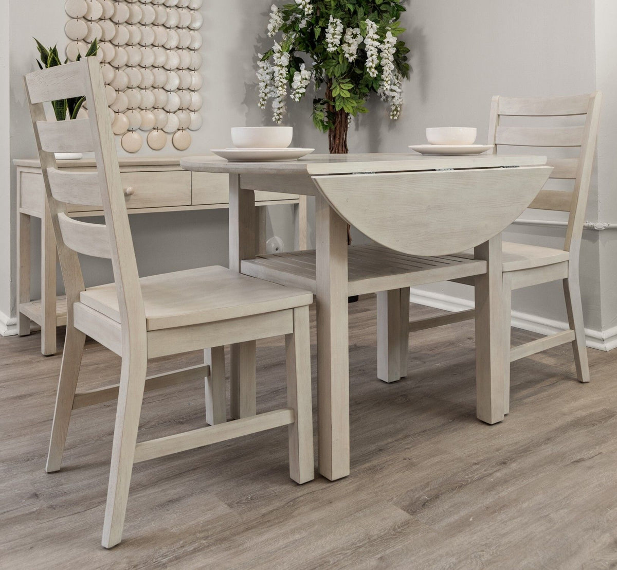Geneva - Side Chair (Set of 2) - Distressed White