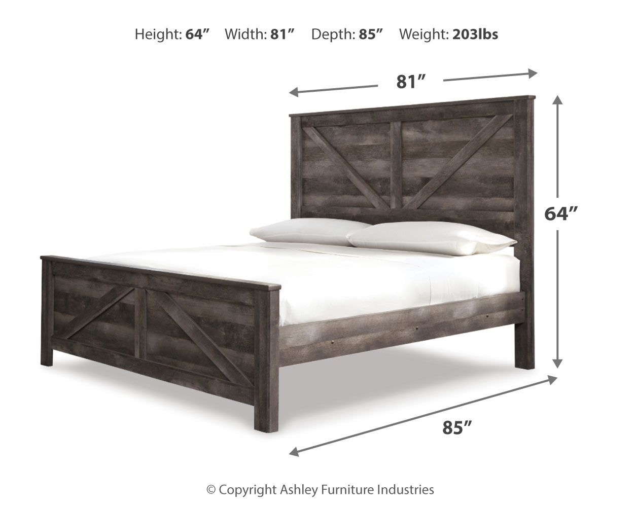 Wynnlow - Crossbuck Panel Bed