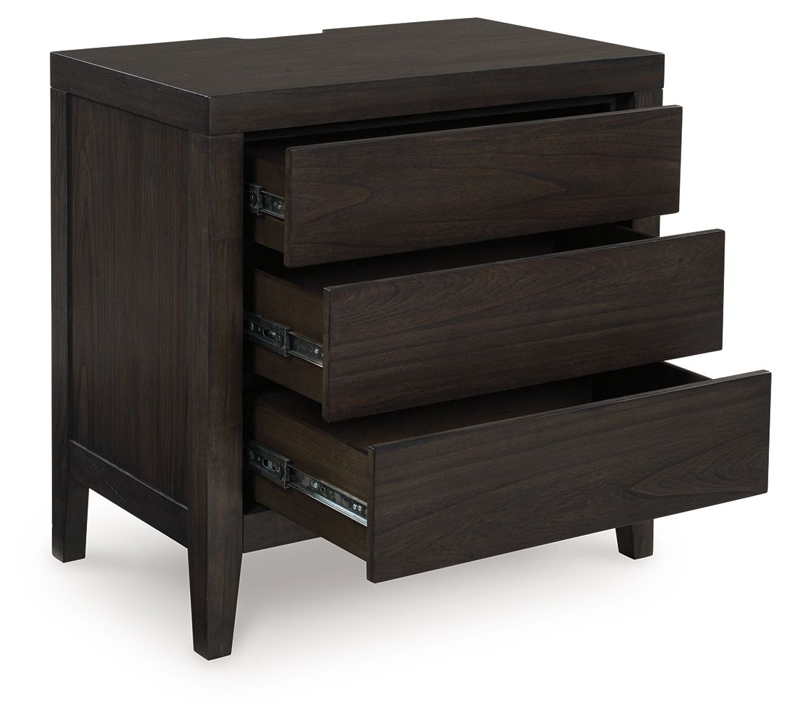 Westonfort - Three Drawer Night Stand - Espresso