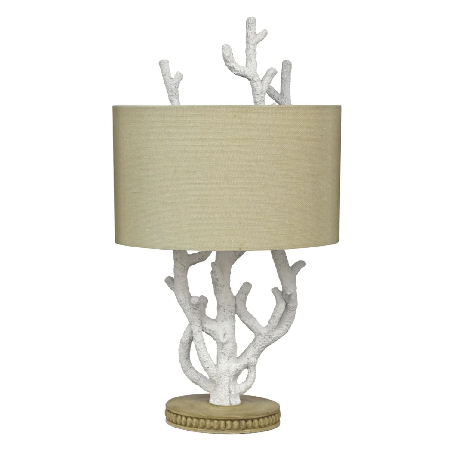 Coral - Resin Table Lamp (Set of 2) - White / Natural