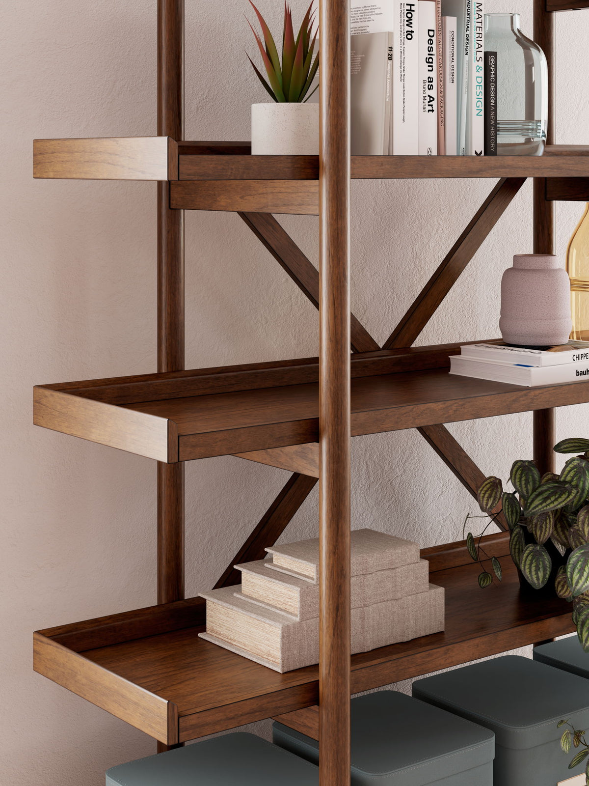 Lyncott - Bookcase - Brown