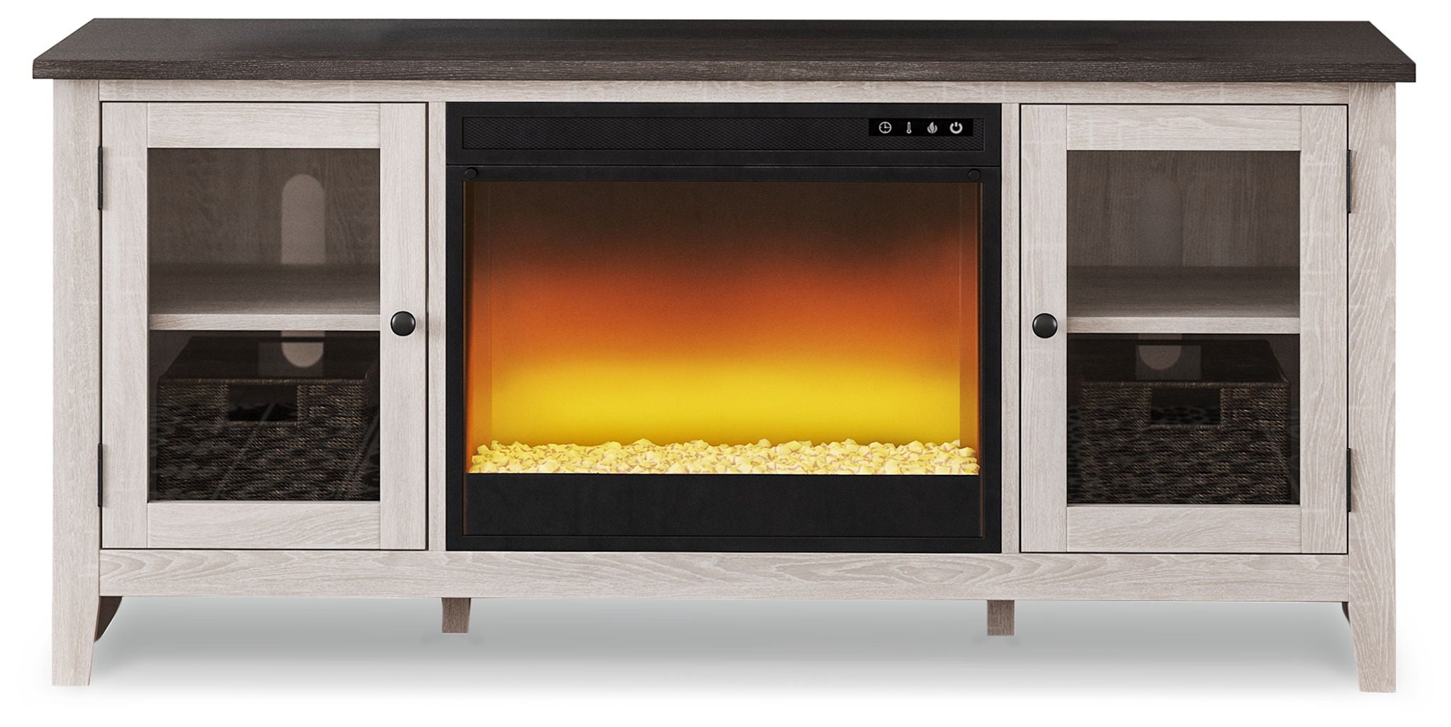 Dorrinson - TV Stand With Fireplace Insert