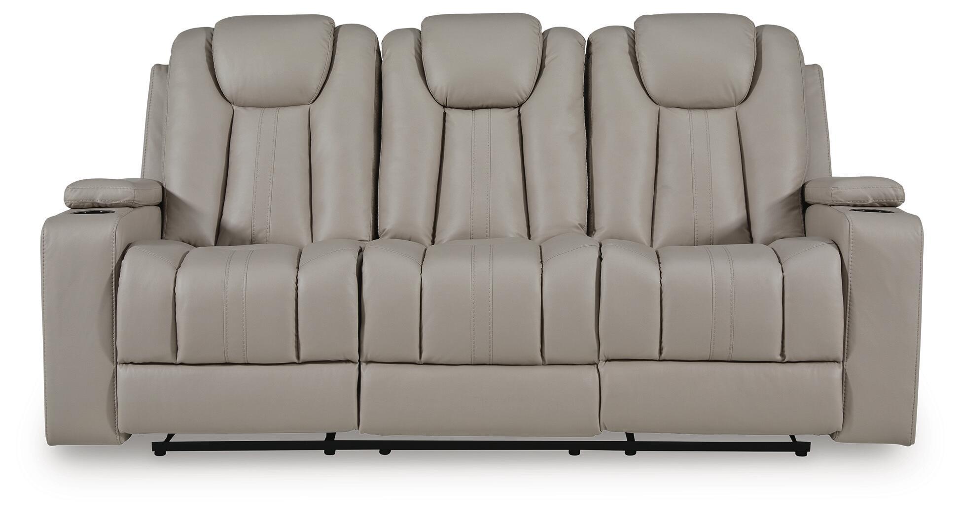 Elevate Edges - Reclining Sofa With Drop Down Table - Coin