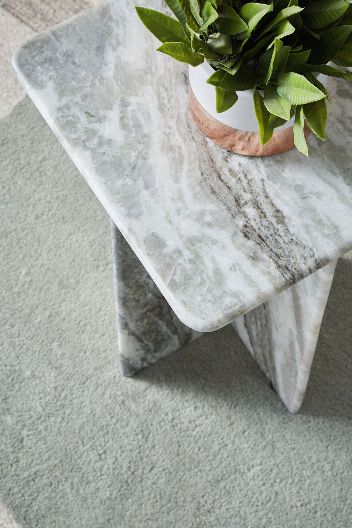 Keithwell - Square Accent Table - Gray