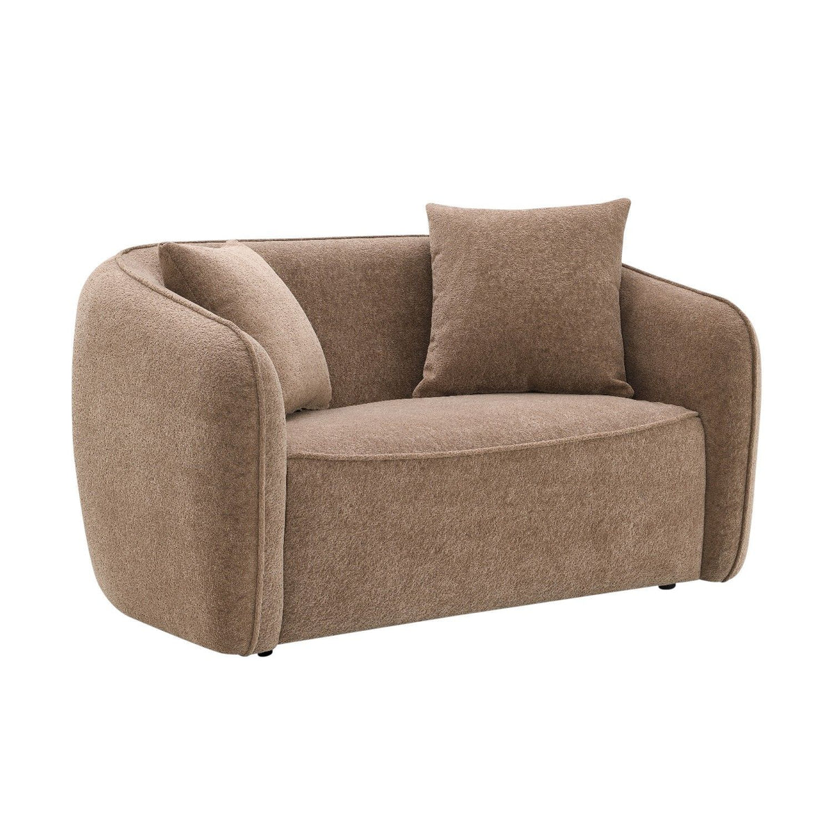 Keith - Loveseat With 2 Matching Color Toss Pillows