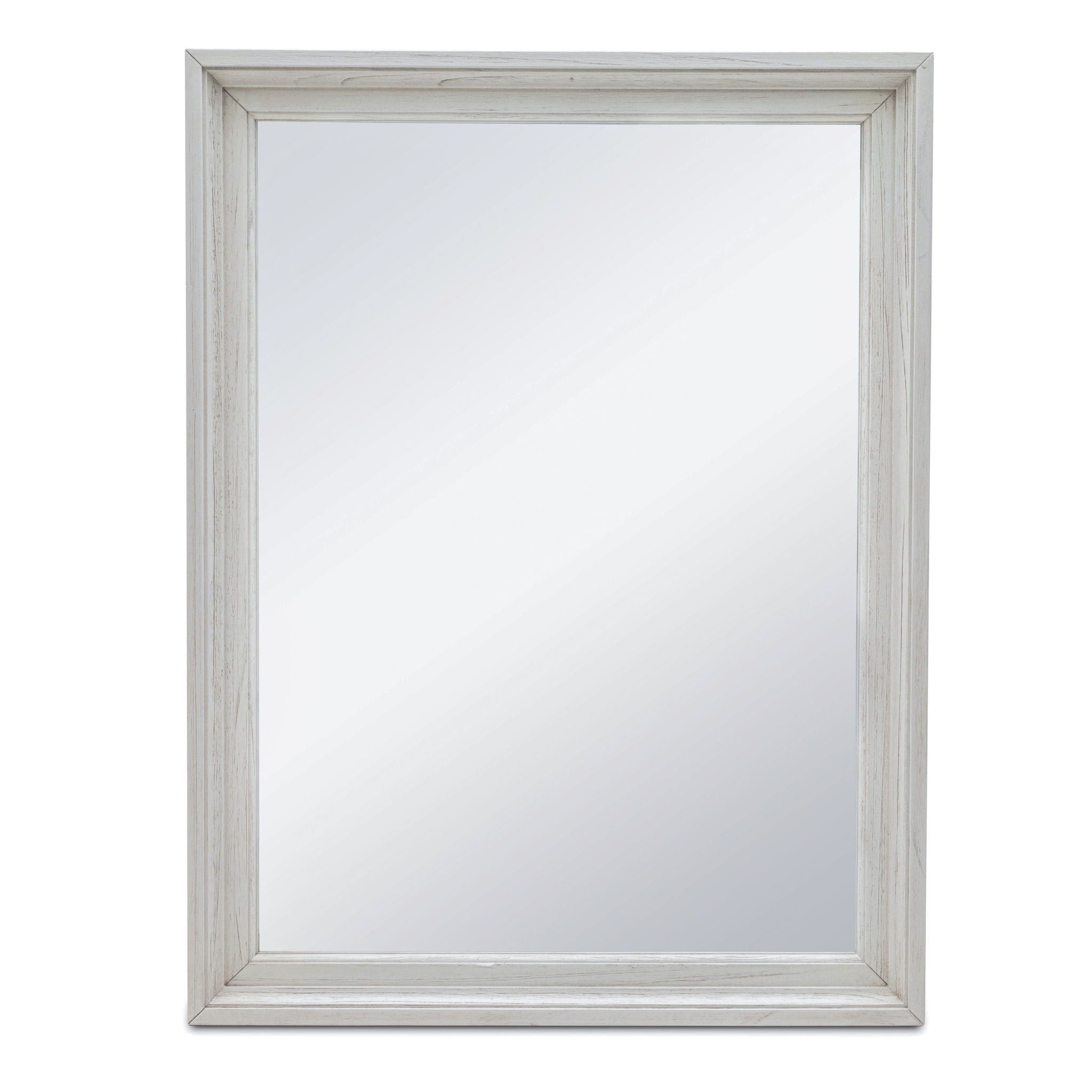 Surfside - Rectangular Dresser Mirror - Weathered White