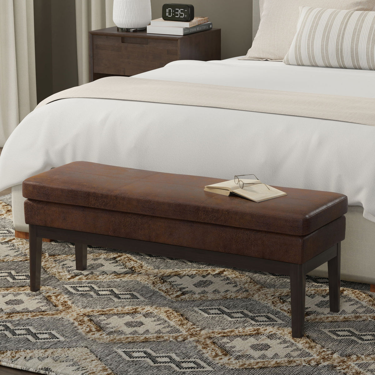 Carlson - Ottoman Bench, Mid Century Design